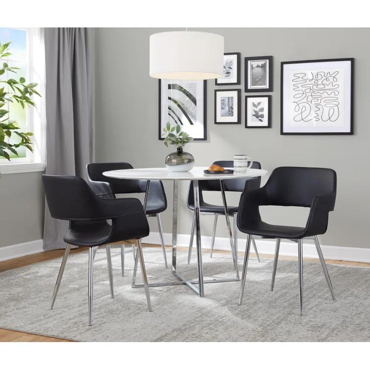 Margarite Faux Leather Upholstered Armchair