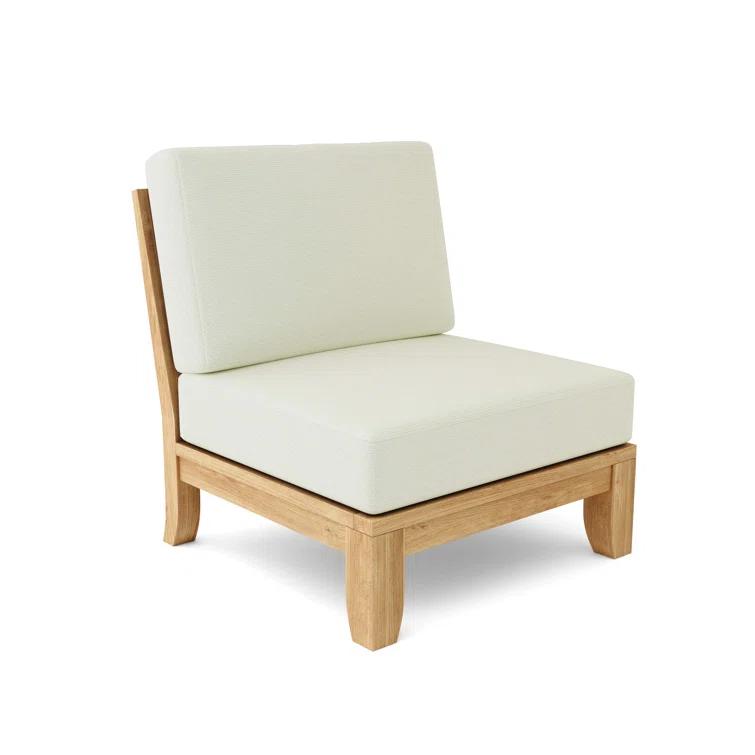 Riviera Natural Teak 5-Person Outdoor Sectional Sofa