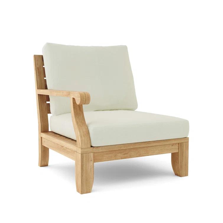 Riviera Natural Teak 5-Person Outdoor Sectional Sofa