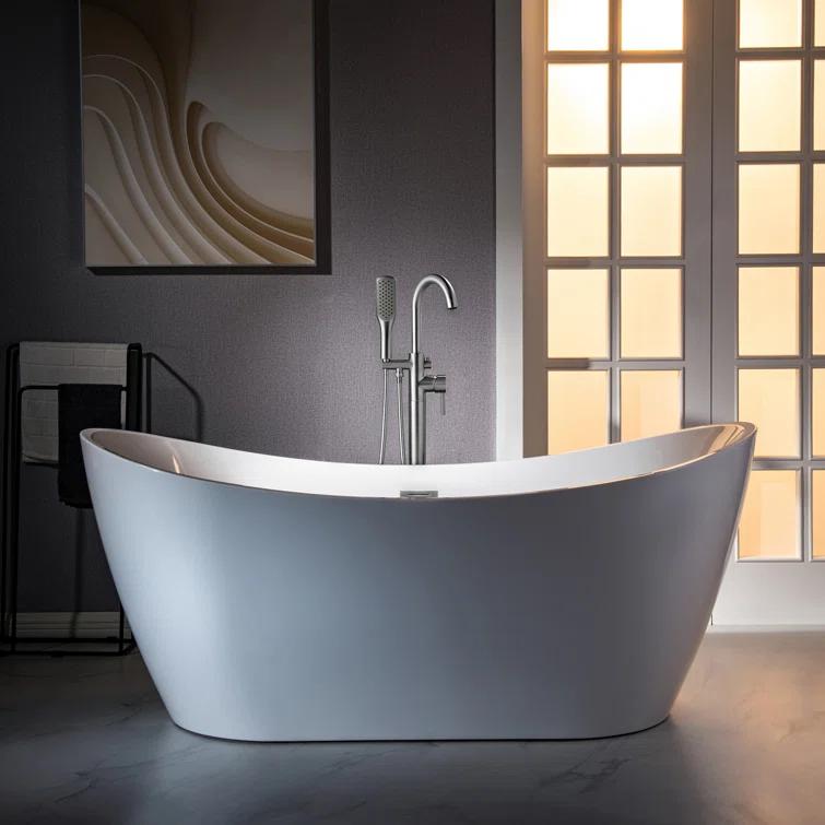 Single Handle Floor Mounted Freestanding Tub Faucet