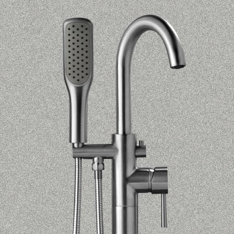 Single Handle Floor Mounted Freestanding Tub Faucet