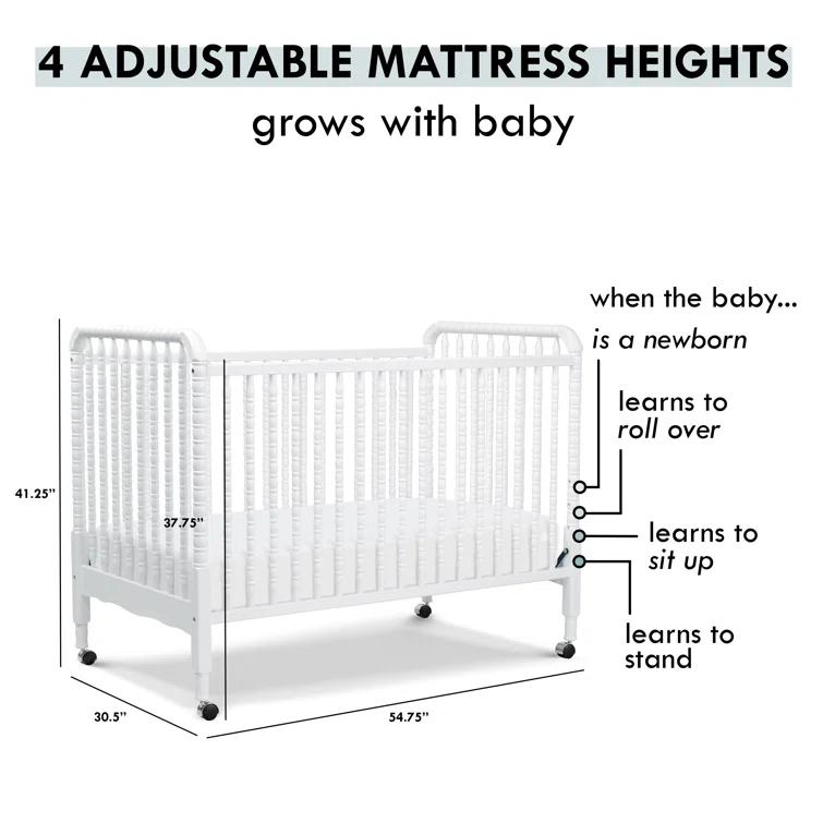 Jenny Lind 3-in-1 Convertible Crib