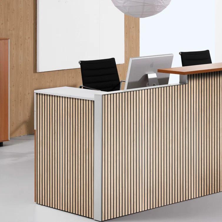 Mini Tambour Slats 94.5" L x 12" W x 0.3" D Polystyrene Glue-up Wood Slat Walls 78.8 sq.ft.