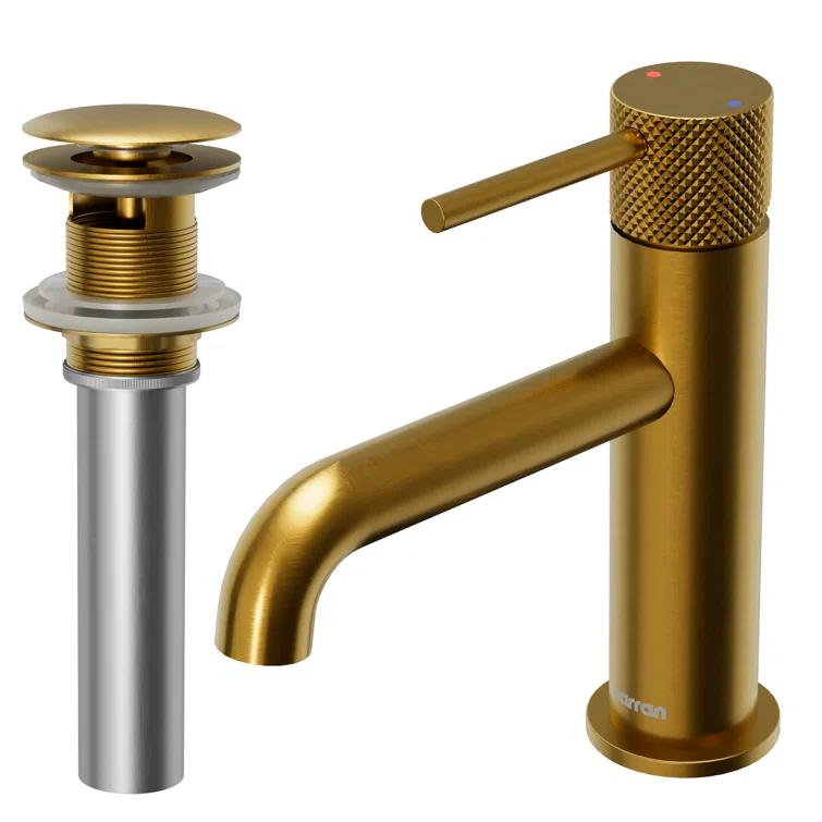 Tryst Single-Hole Single-handle Bathroom Faucet with Drain Assembly
