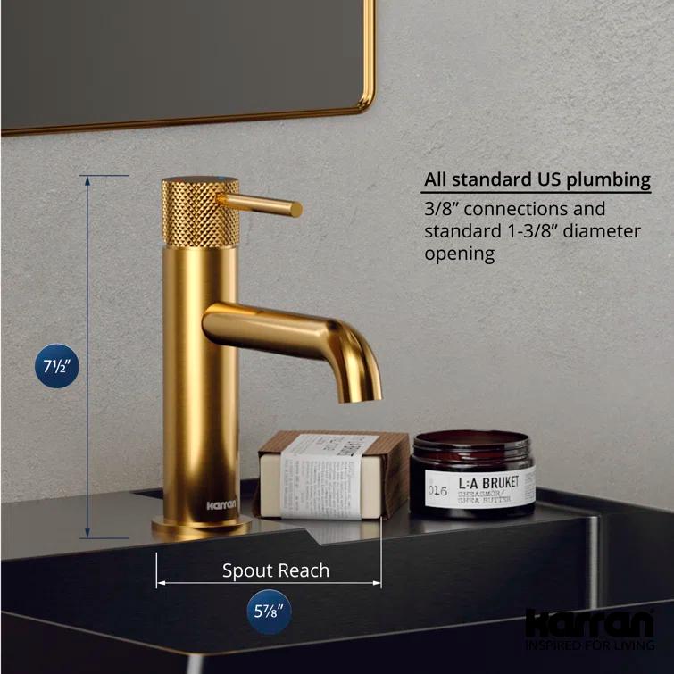 Tryst Single-Hole Single-handle Bathroom Faucet with Drain Assembly