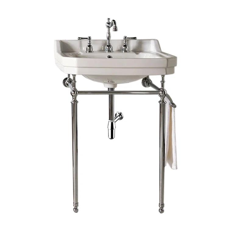 James Martin Vanities Wellington 24" Single Console Single Sink w/ Chrome Finish Stand