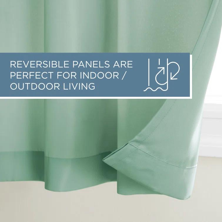 Cabana Solid Heavyweight Indoor Outdoor Curtains