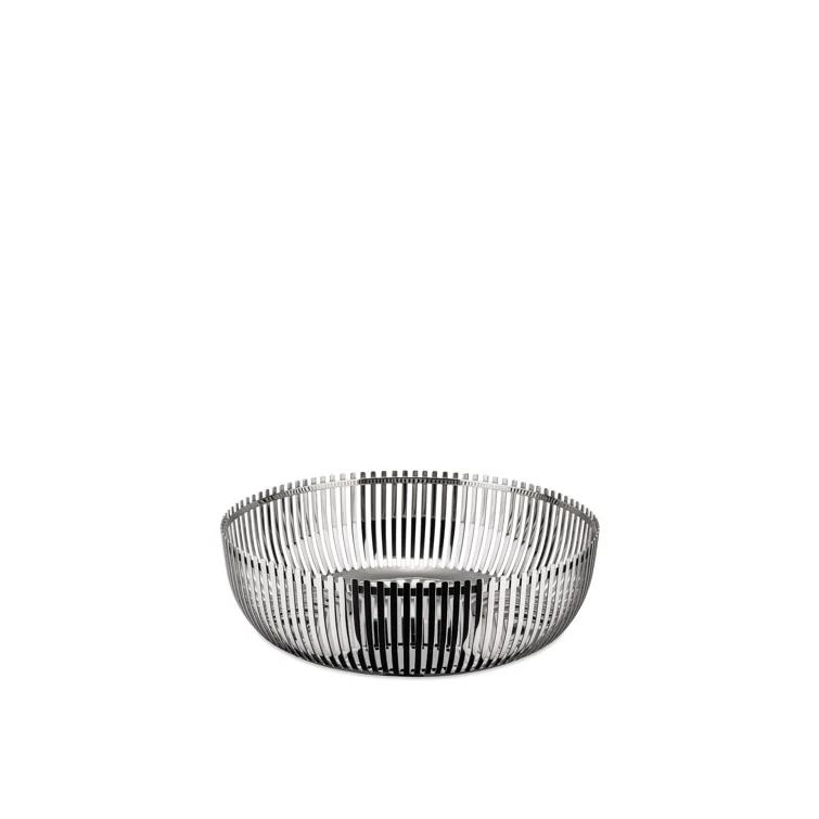 Alessi Round Basket, 23cm, Silver