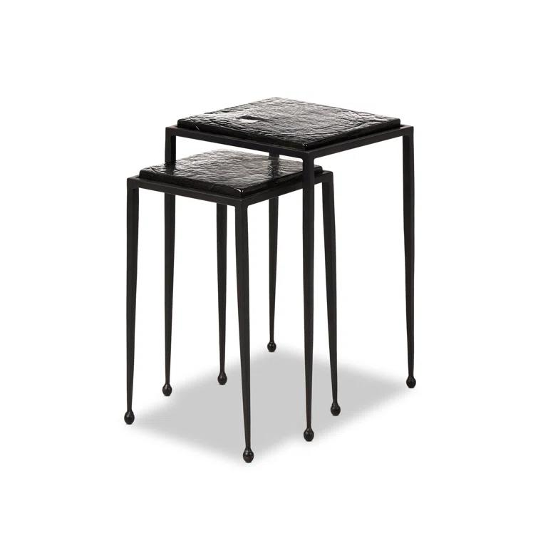 Capa Nesting Side Tables (Set of 2) - Black