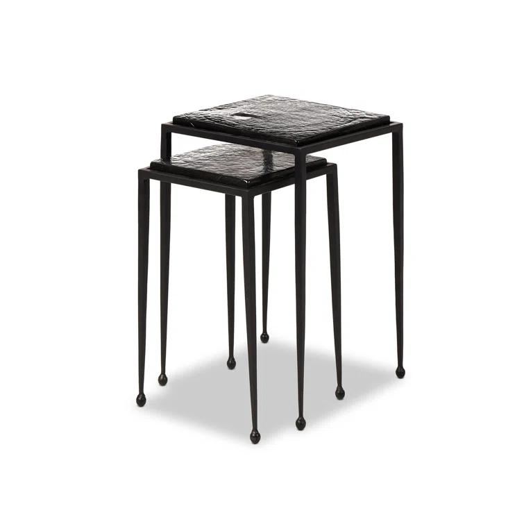 Capa Nesting Side Tables (Set of 2) - Black