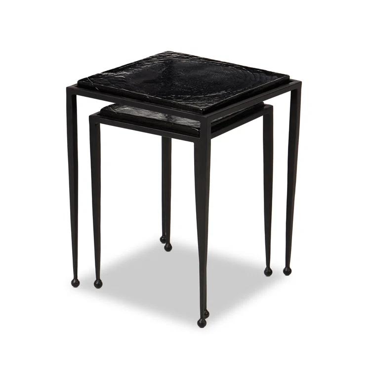 Capa Nesting Side Tables (Set of 2) - Black
