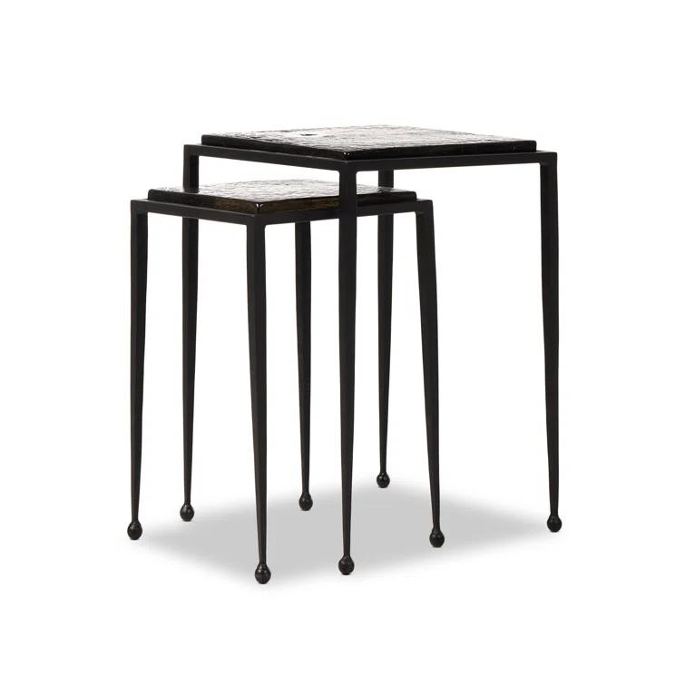Capa Nesting Side Tables (Set of 2) - Black