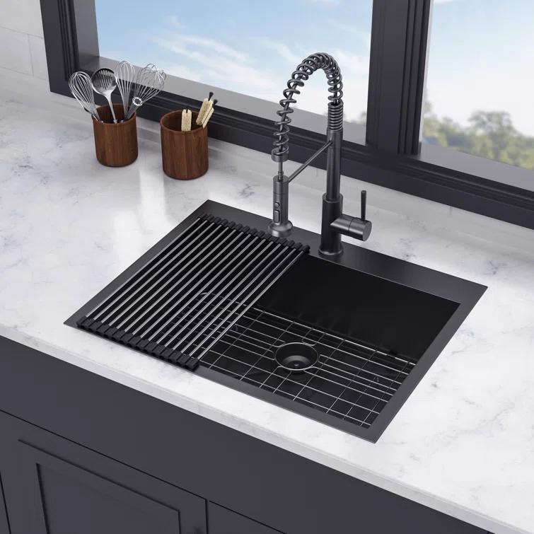 28'' L Drop-In Single Bowl Stainless Steel Kitchen Sink