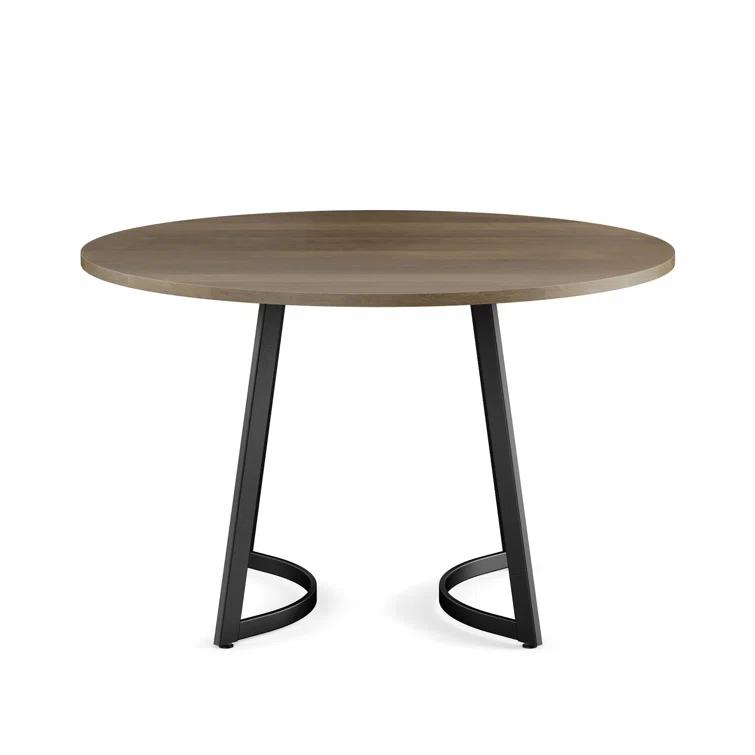 Joelle 4 - Person Solid Wood Top Double Pedestal Dining Set