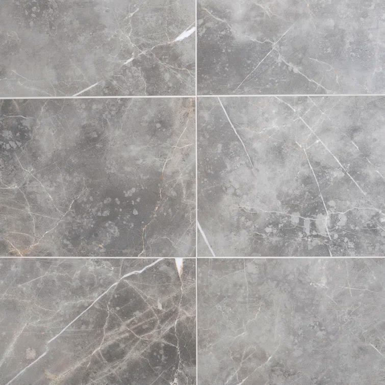 Bond Tile 12" x 24" Porcelain Marble Look Wall & Floor Tile