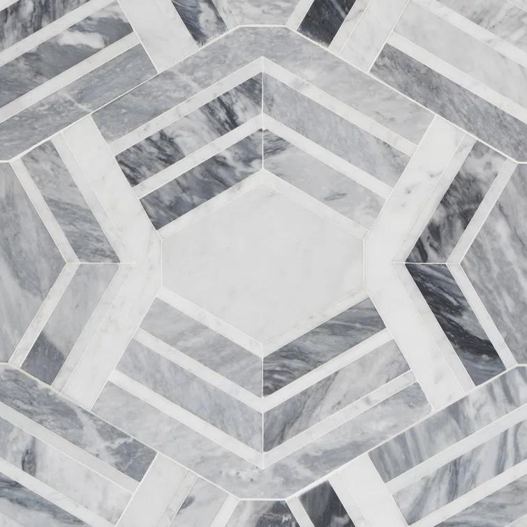 Bond Tile Tenor Marble Random Mosaic Wall & Floor Tile