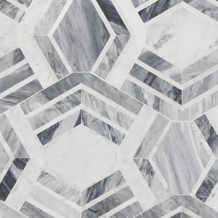 Bond Tile Tenor Marble Random Mosaic Wall & Floor Tile