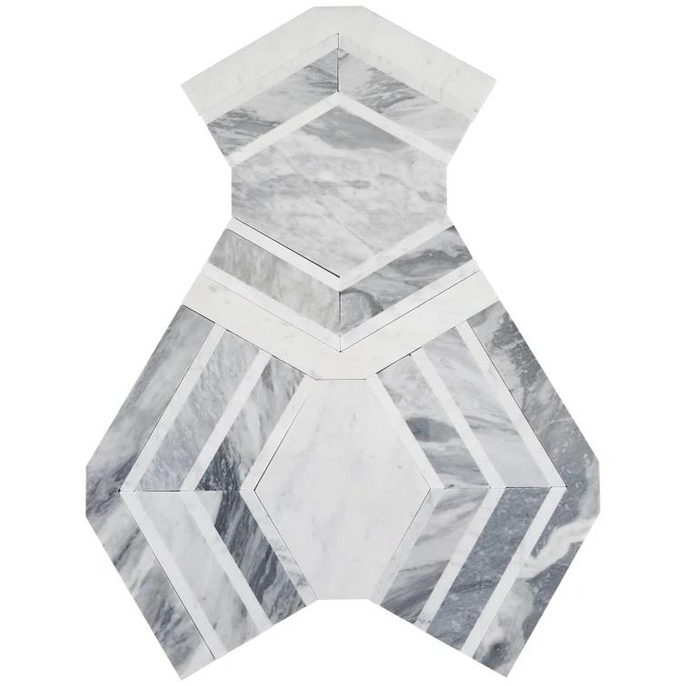 Bond Tile Tenor Marble Random Mosaic Wall & Floor Tile