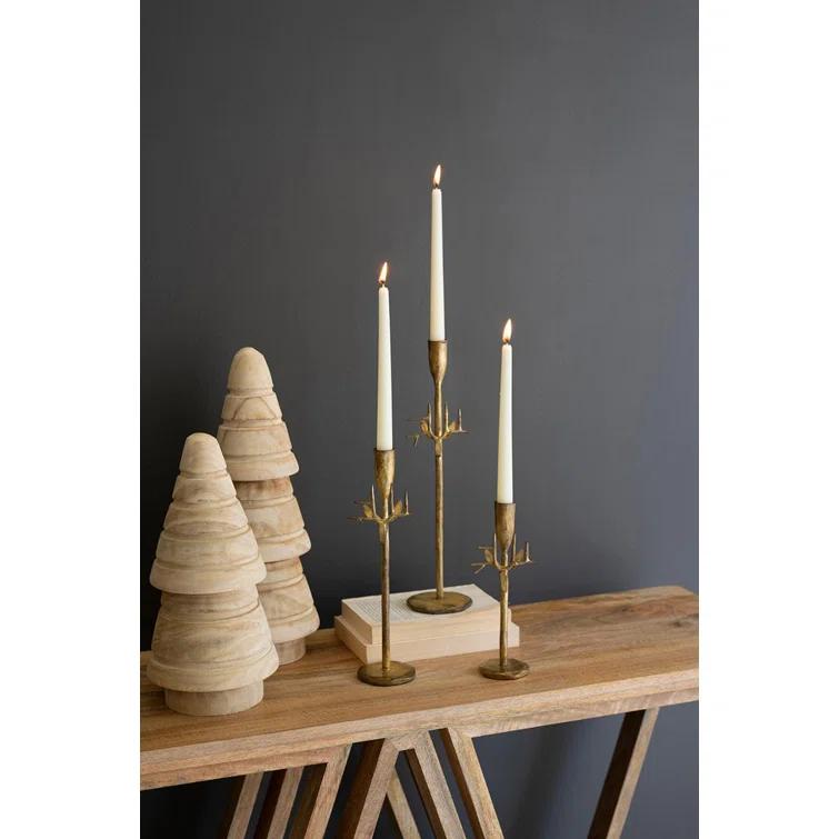 Albane 15.5" H Forged Iron Tabletop Candlestick
