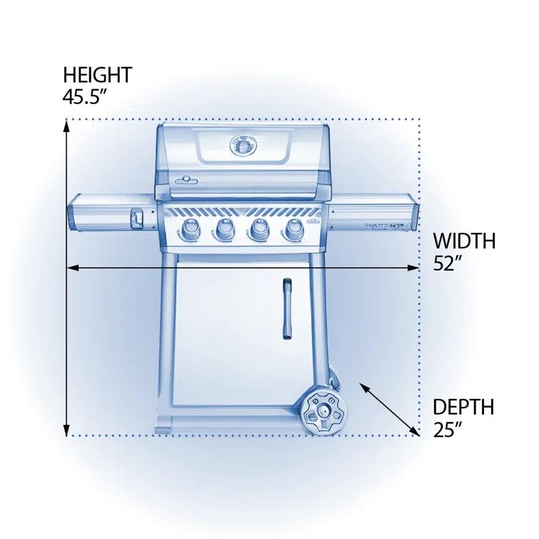 Napoleon Freestyle 425 Propane Gas Grill, Graphite Grey