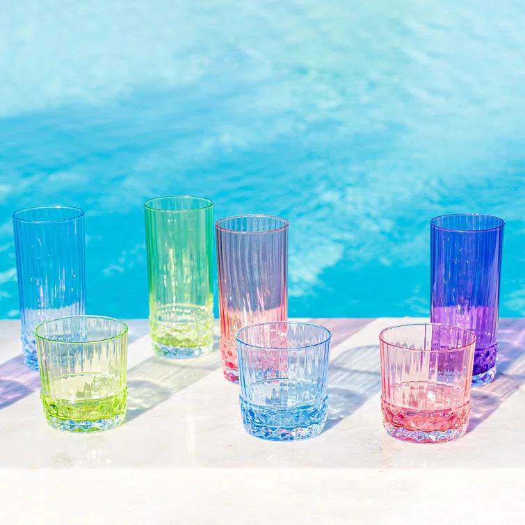 Deco 12oz. Handmade Drinking Glass