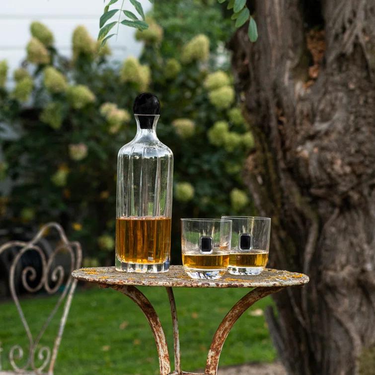 ANNA New York Elevo 35oz. Crystal Whiskey Decanter