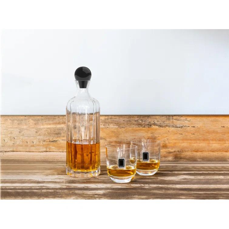 ANNA New York Elevo 35oz. Crystal Whiskey Decanter