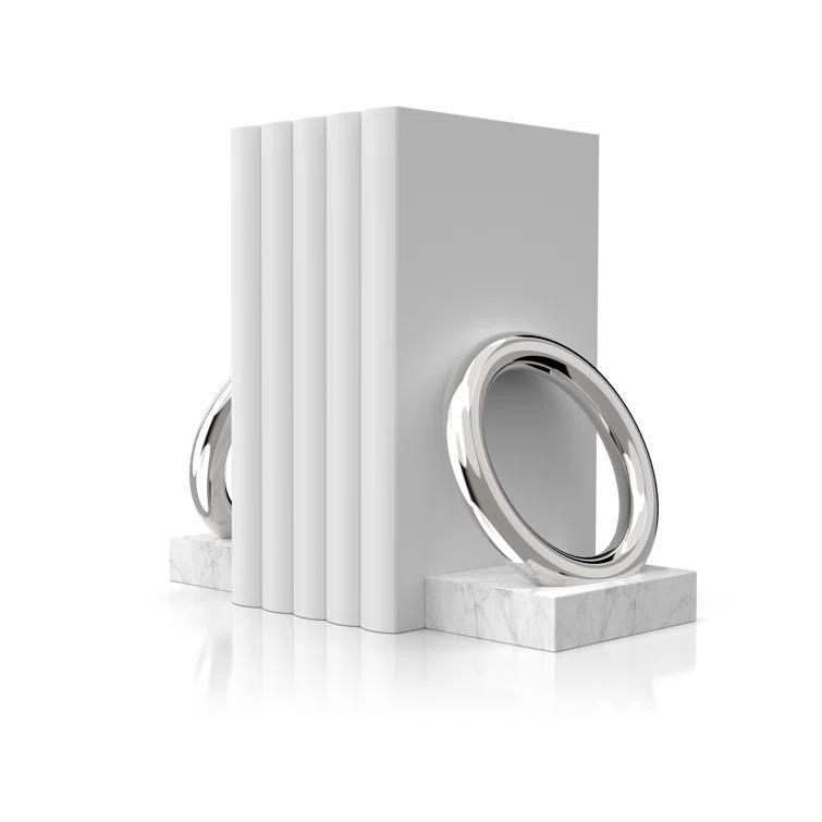 Anna New York Modern & Contemporary Non-Skid Bookends (Set of 2)