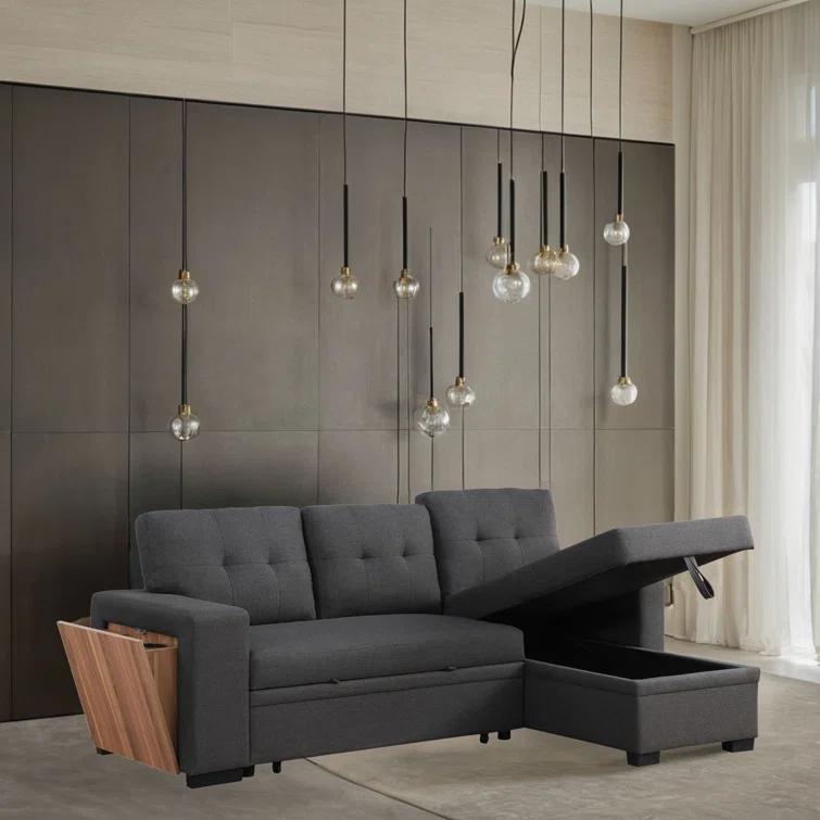 DEVION Furniture 3 - Piece Upholstered Sectional