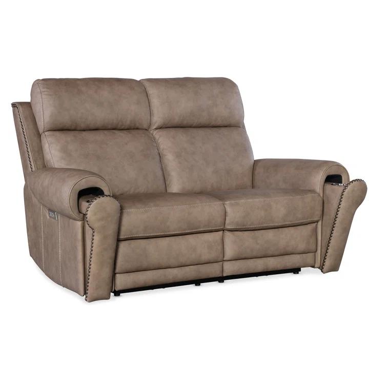 Hooker Furniture SS 66'' Leather Power Reclining Loveseat