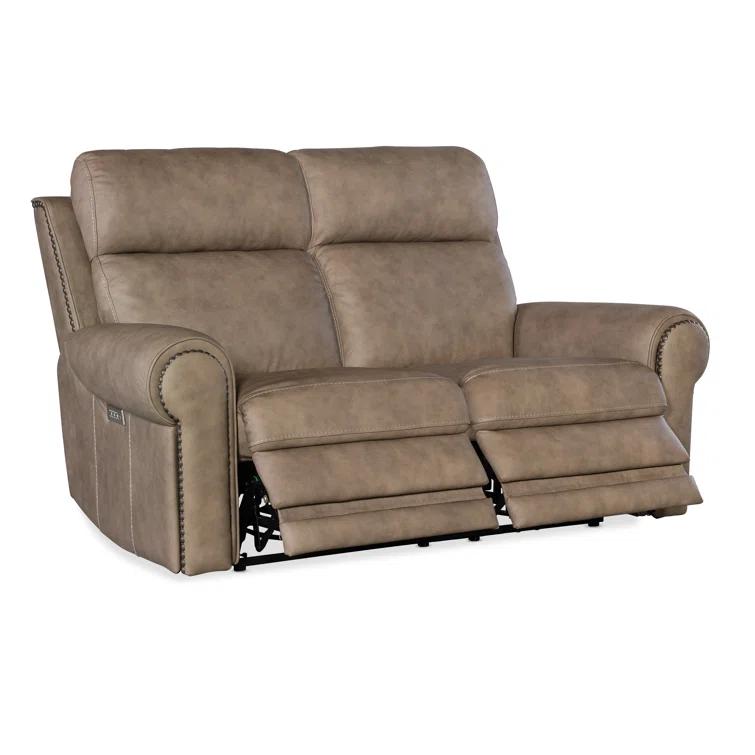 Hooker Furniture SS 66'' Leather Power Reclining Loveseat