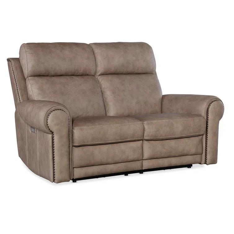 Hooker Furniture SS 66'' Leather Power Reclining Loveseat