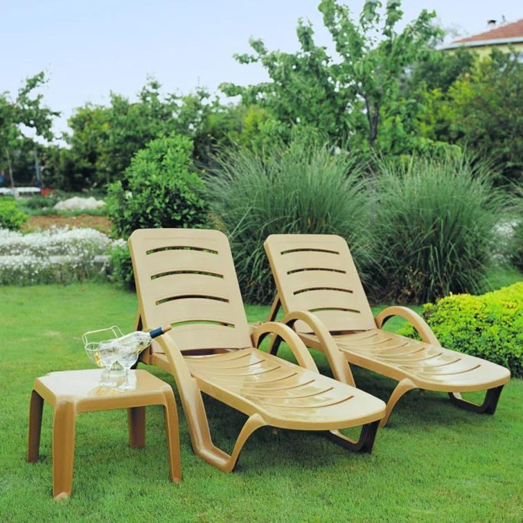 Accomac Outdoor Chaise Lounge