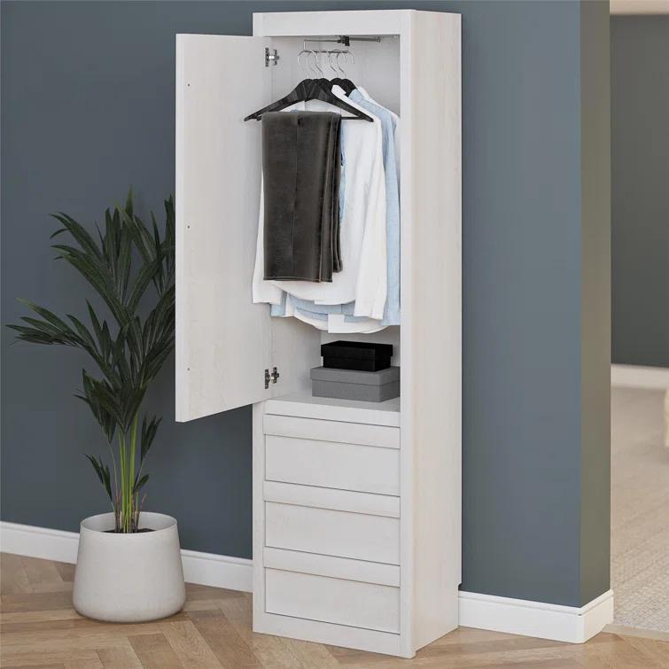 Paramount Armoire Wardrobe Storage Cabinet with Drawers