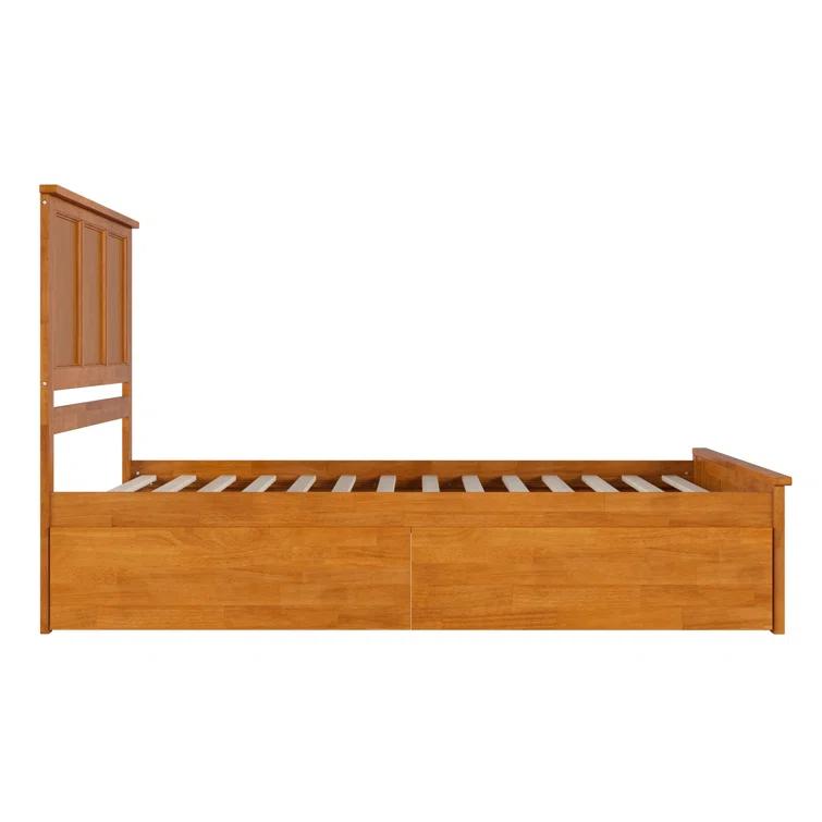 AFI Furnishings Madison Solid Wood Platform Bed with Matching Footboard & Storage Drawers