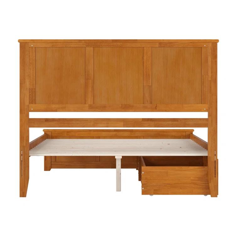 AFI Furnishings Madison Solid Wood Platform Bed with Matching Footboard & Storage Drawers