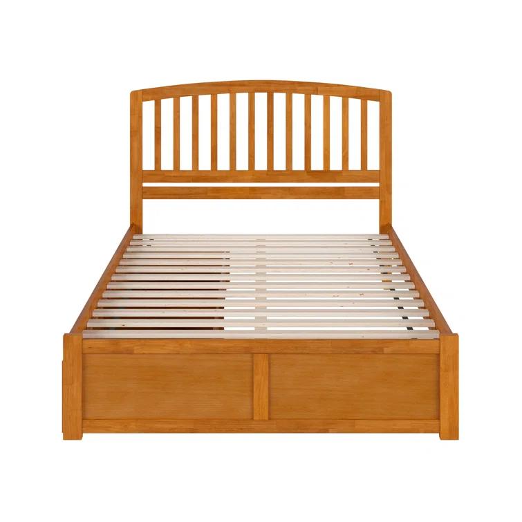 Solid Wood Platform Storage Bed