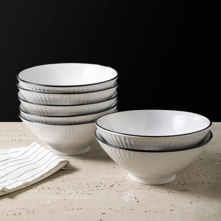 Christian Siriano Lustra 32 Piece Stoneware Dinnerware Set - Service for 8 (Set of 32)
