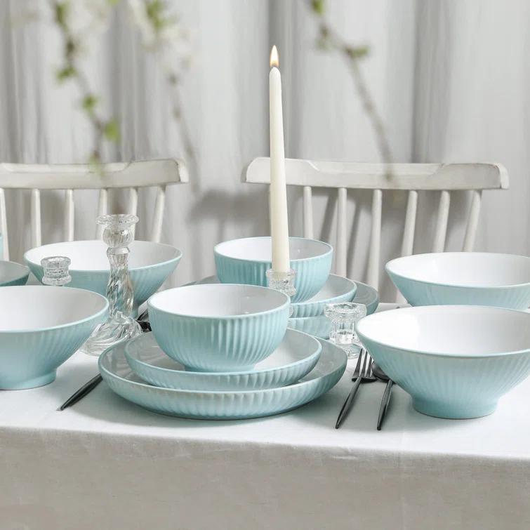 Christian Siriano Lustra 32 Piece Stoneware Dinnerware Set - Service for 8 (Set of 32)