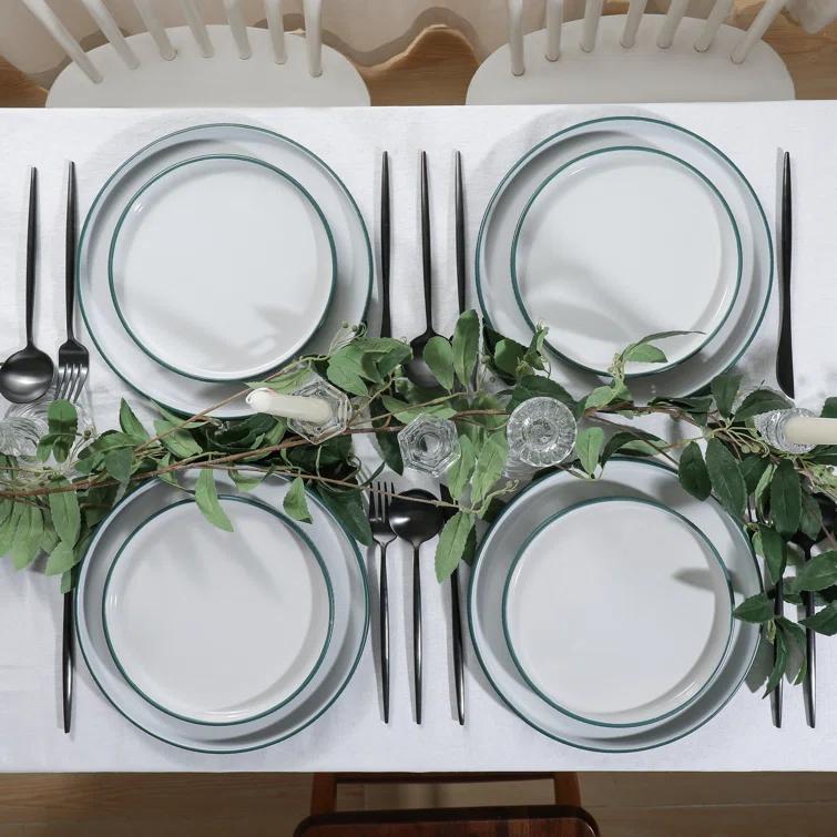 Laro 12 Piece Stoneware Dinnerware Set - Service for 4 (Set of 12)