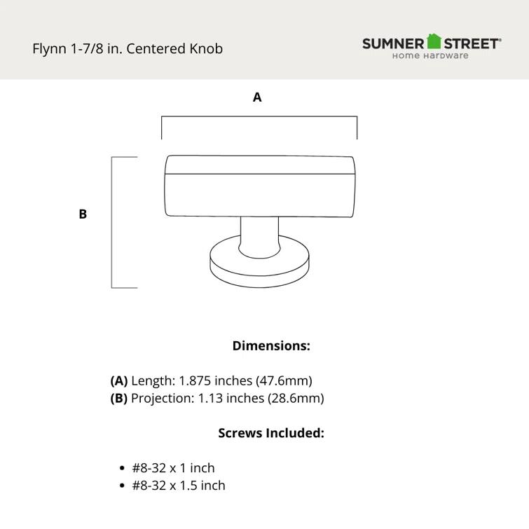 Flynn 1 7/8" Length Bar T-Knob