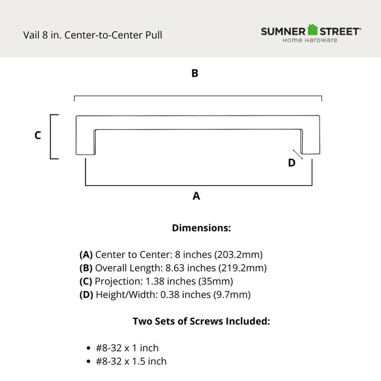 Vail 8" Center to Center Bar Pull