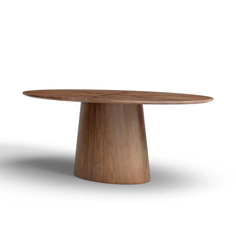 Beth Oval Dining Table, Brown