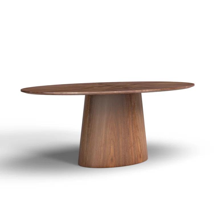 Beth Oval Dining Table, Brown
