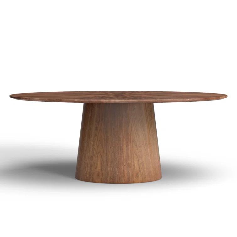 Beth Oval Dining Table, Brown