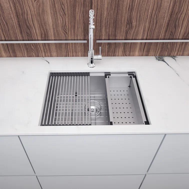 23'' L Undermount Single Bowl Stainless Steel Kitchen Sink