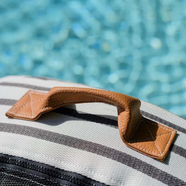 Big Joe Lux Ring Premium Pool Float, Cape Stripe, Durable UV Protected