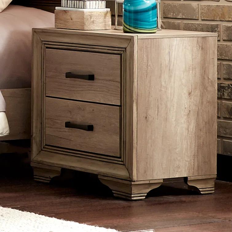 Eleora Upholstered Bed, Dresser & Mirror, Night Stand