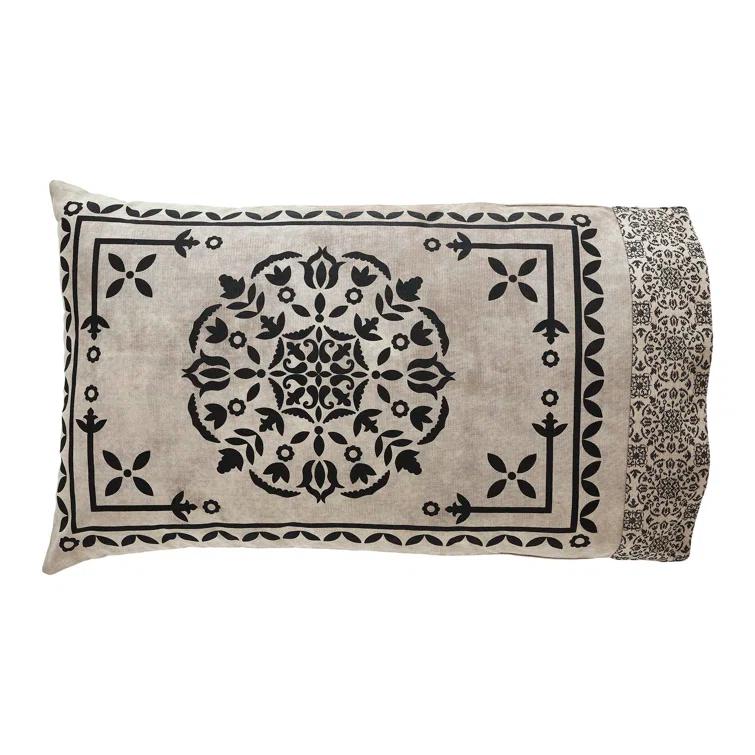 VHC Brands Custom House Cotton Blend Twill Geometric - Set of 2 (Set of 2)