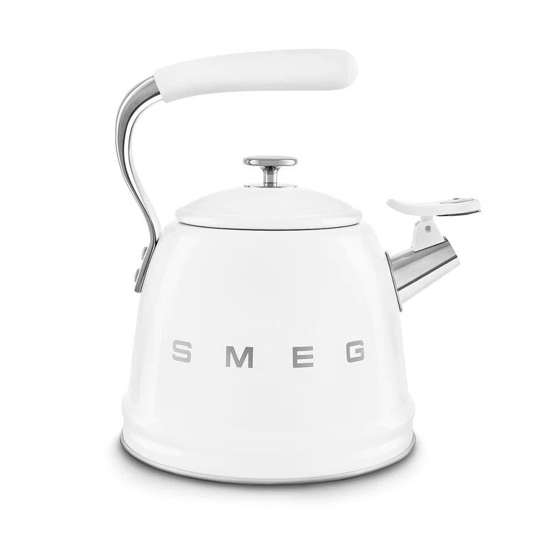 SMEG White Whistling Stovetop Kettle